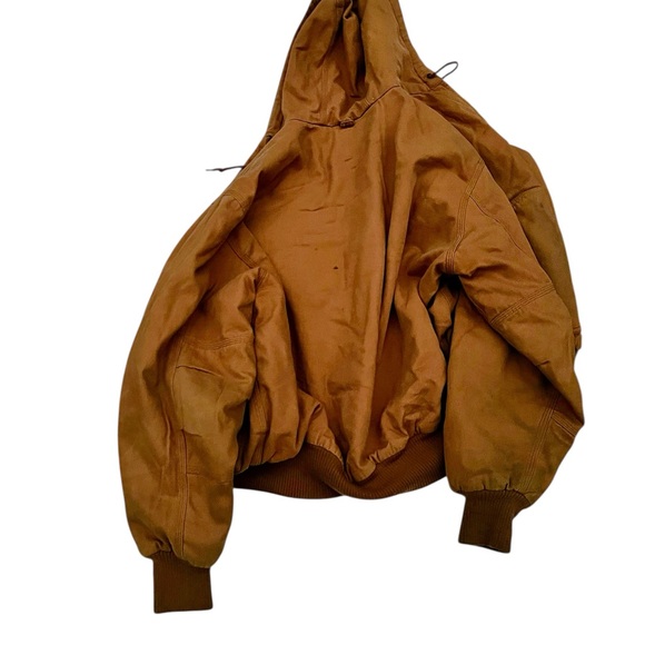 Men's Big Smith Tan Hooded Performance Workwear Jacket - Picture 3 of 6